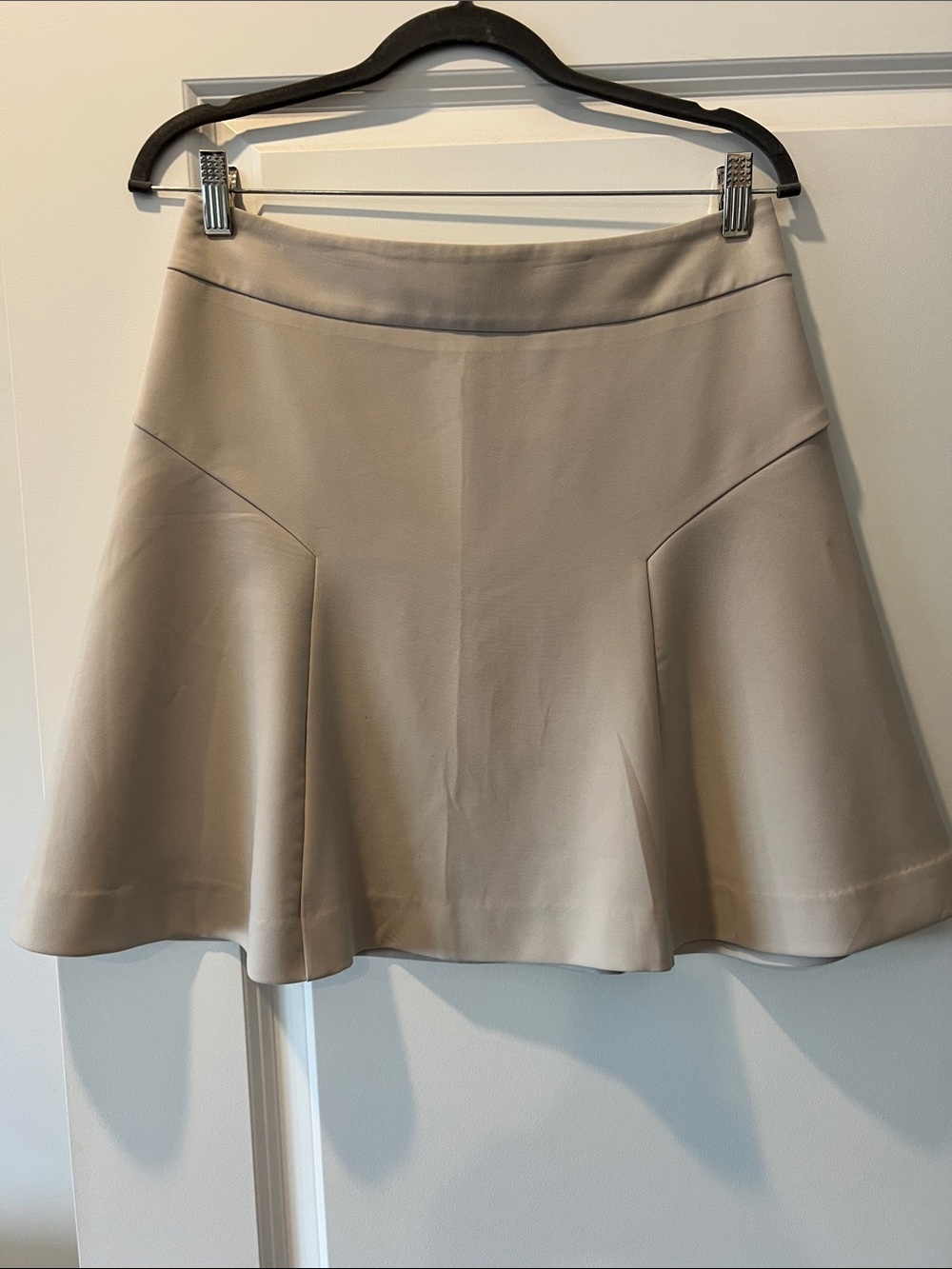 Express Flared Skirt in Light Taupe